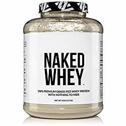 Tub of Naked Whey Protein powder